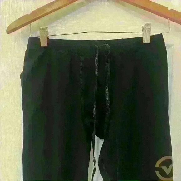 Virus Men’s Black Compression Leggings Full Length Size L - Picture 2 of 5